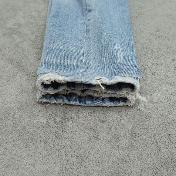 Alcott Jeans Mens Size 32x30 Blue Slim Fit Flex Denim Pants Distressed Fading - Picture 2 of 16